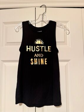 Old Navy Active Go-Dry Black XS Tank Hustle and Shine
